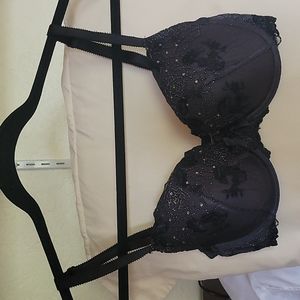 VS black sparkle bra